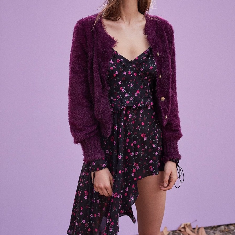 For Love & Lemons Lou Mohair Cardigan
